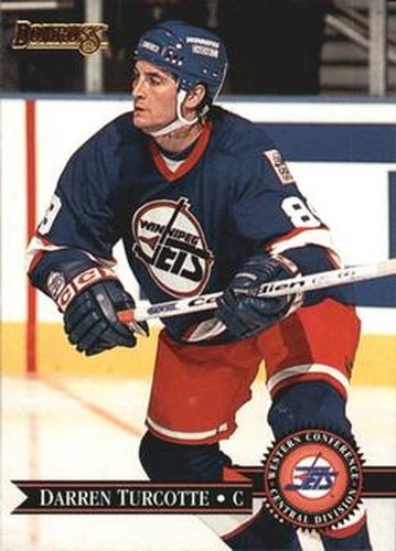 #295 Darren Turcotte - Winnipeg Jets - 1995-96 Donruss Hockey