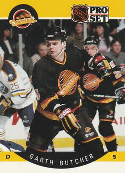 #295 Garth Butcher - Vancouver Canucks - 1990-91 Pro Set Hockey