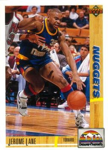 #295 Jerome Lane - Denver Nuggets - 1991-92 Upper Deck Basketball