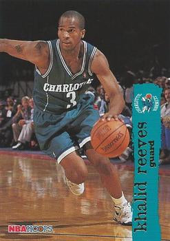 #295 Khalid Reeves - Charlotte Hornets - 1995-96 Hoops Basketball