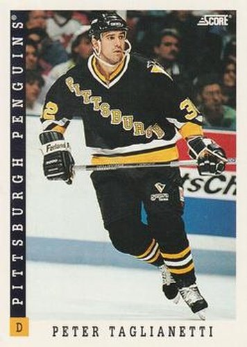 #295 Peter Taglianetti - Pittsburgh Penguins - 1993-94 Score Canadian Hockey