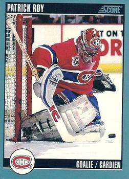 #295 Patrick Roy - Montreal Canadiens - 1992-93 Score Canadian Hockey