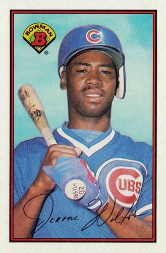 #295 Jerome Walton - Chicago Cubs - 1989 Bowman Baseball