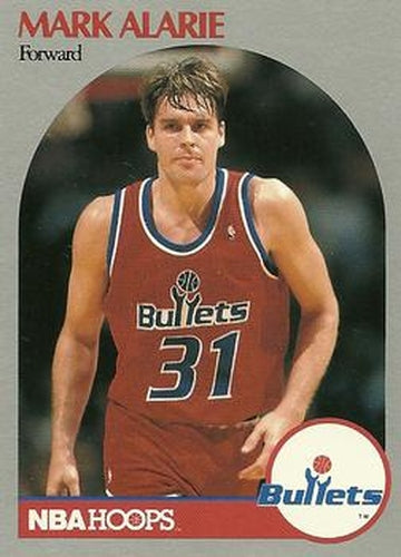 #295 Mark Alarie - Washington Bullets - 1990-91 Hoops Basketball