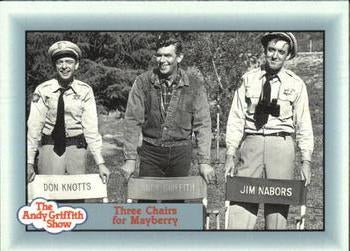 #295 Three Chairs for Mayberry - 1990-91 Pacific The Andy Griffith Show