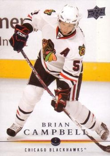 #295 Brian Campbell - Chicago Blackhawks - 2008-09 Upper Deck Hockey