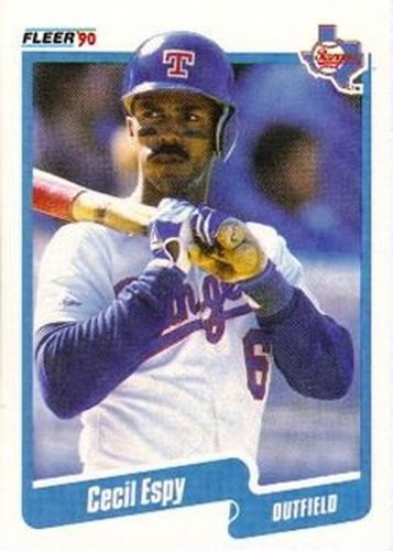 #295 Cecil Espy - Texas Rangers - 1990 Fleer USA Baseball