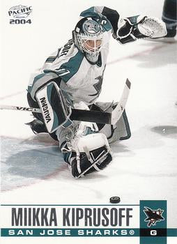 #295 Miikka Kiprusoff - San Jose Sharks - 2003-04 Pacific Hockey