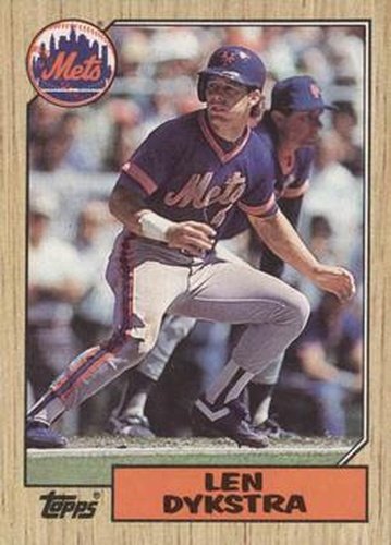 #295 Len Dykstra - New York Mets - 1987 Topps Baseball