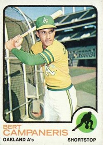 #295 Bert Campaneris - Oakland Athletics - 1973 Topps Baseball