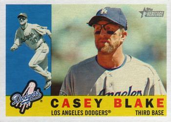 #295 Casey Blake - Los Angeles Dodgers - 2009 Topps Heritage Baseball