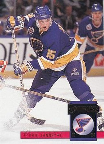 #295 Craig Janney - St. Louis Blues - 1993-94 Donruss Hockey