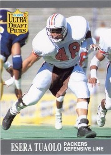 #295 Esera Tuaolo - Green Bay Packers - 1991 Ultra Football