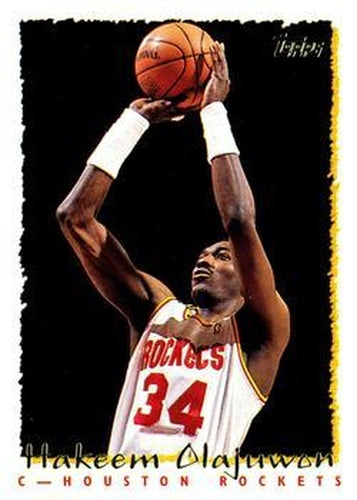 #295 Hakeem Olajuwon - Houston Rockets - 1994-95 Topps Basketball