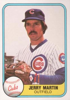 #295 Jerry Martin - Chicago Cubs - 1981 Fleer Baseball