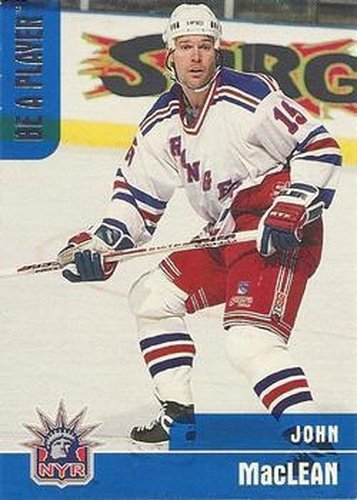 #295 John MacLean - New York Rangers - 1999-00 Be a Player Memorabilia Hockey