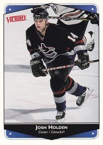 #295 Josh Holden - Vancouver Canucks - 1999-00 Upper Deck Victory Hockey