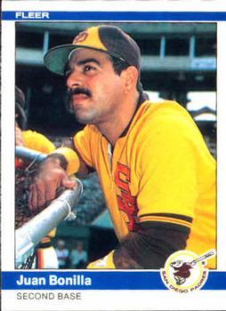 #295 Juan Bonilla - San Diego Padres - 1984 Fleer Baseball