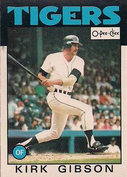 #295 Kirk Gibson - Detroit Tigers - 1986 O-Pee-Chee Baseball