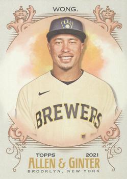 #295 Kolten Wong - Milwaukee Brewers - 2021 Topps Allen & Ginter Baseball