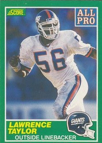 #295 Lawrence Taylor - New York Giants - 1989 Score Football