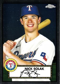 #295 Nick Solak - Texas Rangers - 2021 Topps Chrome Platinum Anniversary Baseball
