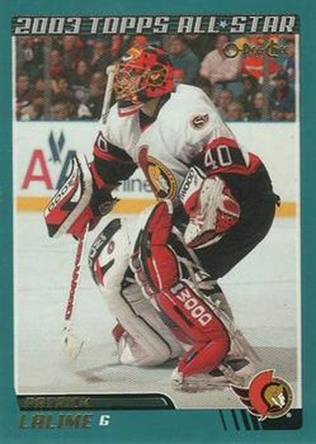 #295 Patrick Lalime - Ottawa Senators - 2003-04 O-Pee-Chee Hockey