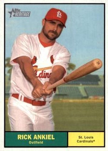 #295 Rick Ankiel - St. Louis Cardinals - 2010 Topps Heritage Baseball