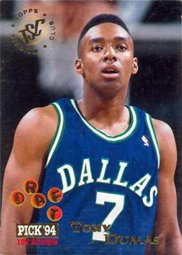 #295 Tony Dumas - Dallas Mavericks - 1994-95 Stadium Club Basketball