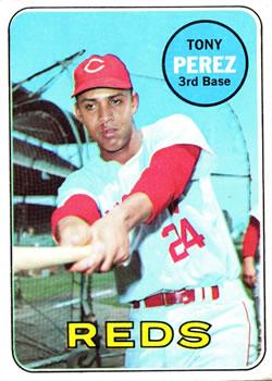 #295 Tony Perez - Cincinnati Reds - 1969 Topps Baseball