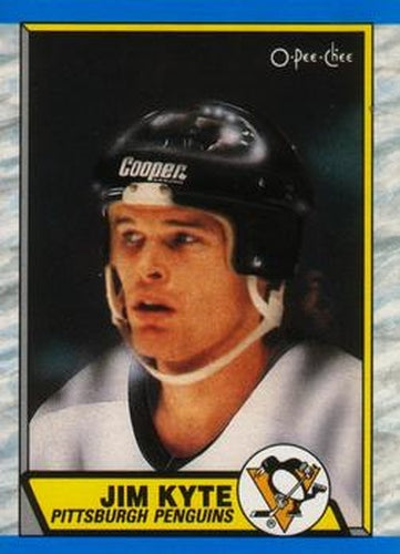 #295 Jim Kyte - Pittsburgh Penguins - 1989-90 O-Pee-Chee Hockey