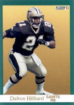 #295 Dalton Hilliard - New Orleans Saints - 1991 Fleer Football