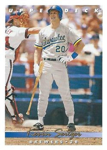 #295 Kevin Seitzer - Milwaukee Brewers - 1993 Upper Deck Baseball