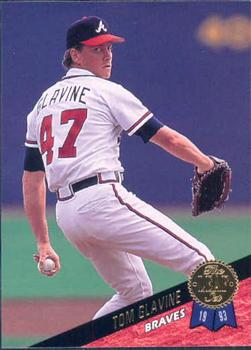 #295 Tom Glavine - Atlanta Braves - 1993 Leaf Baseball