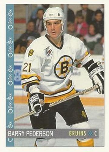 #295 Barry Pederson - Boston Bruins - 1992-93 O-Pee-Chee Hockey