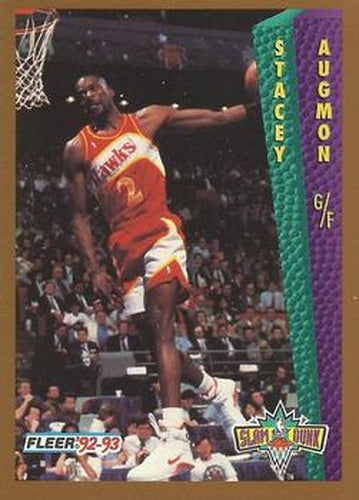 #295 Stacey Augmon - Atlanta Hawks - 1992-93 Fleer Basketball