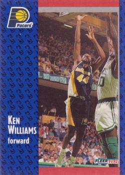 #295 Kenny Williams - Indiana Pacers - 1991-92 Fleer Basketball