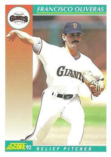 #295 Francisco Oliveras - San Francisco Giants - 1992 Score Baseball