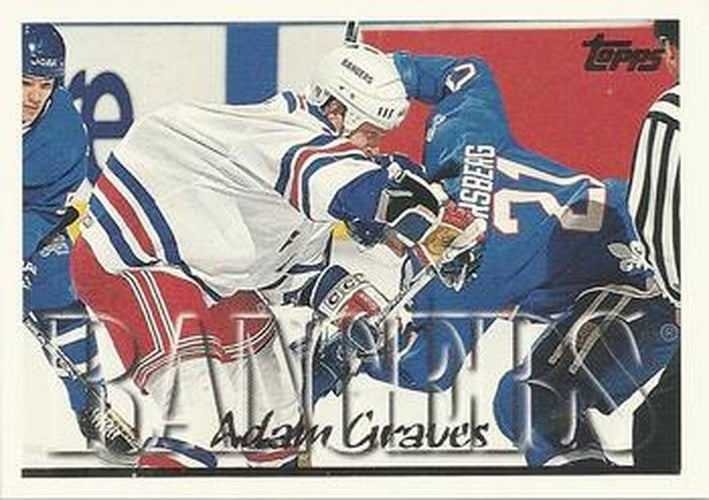 #295 Adam Graves - New York Rangers - 1995-96 Topps Hockey