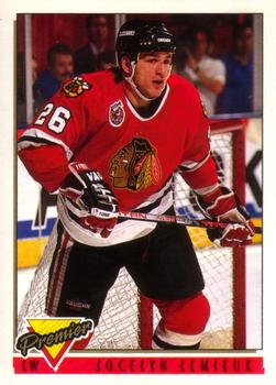 #295 Jocelyn Lemieux - Chicago Blackhawks - 1993-94 O-Pee-Chee Premier Hockey