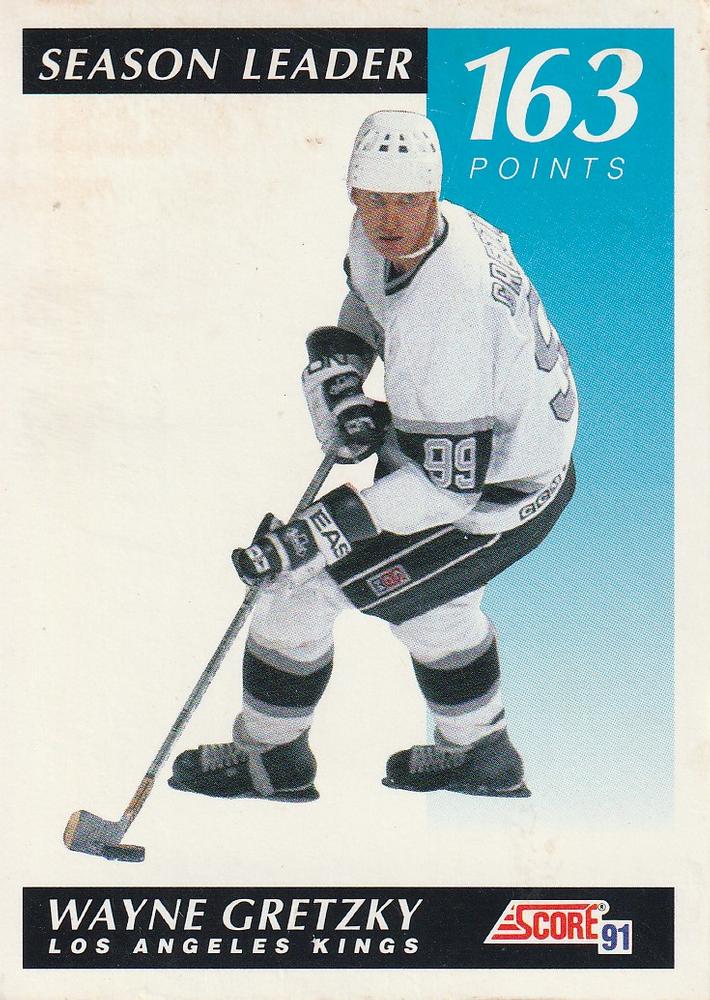 #296 Wayne Gretzky - Los Angeles Kings - 1991-92 Score Canadian Hockey