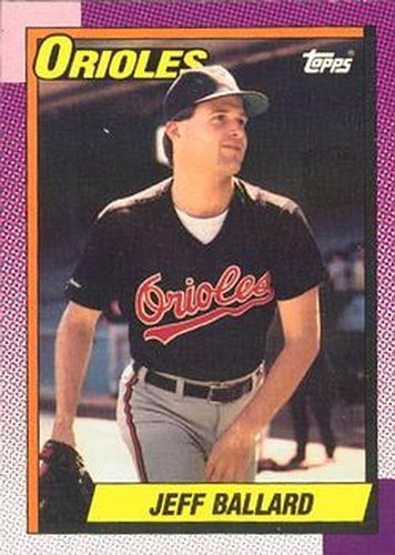 #296 Jeff Ballard - Baltimore Orioles - 1990 O-Pee-Chee Baseball
