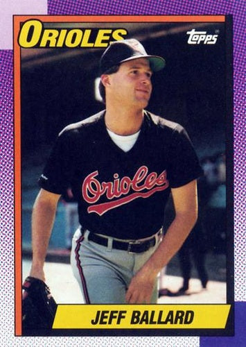 #296 Jeff Ballard - Baltimore Orioles - 1990 Topps Baseball