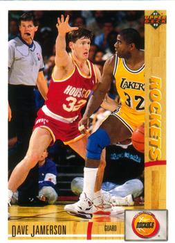 #296 Dave Jamerson - Houston Rockets - 1991-92 Upper Deck Basketball