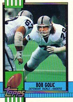 #296 Bob Golic - Los Angeles Raiders - 1990 Topps Football