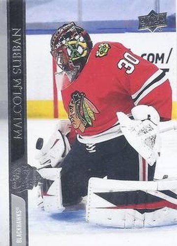 #296 Malcolm Subban - Chicago Blackhawks - 2020-21 Upper Deck Hockey