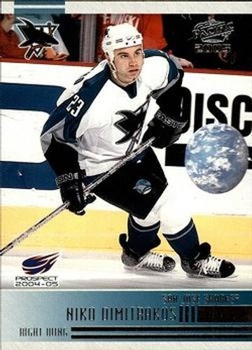#296 Niko Dimitrakos - San Jose Sharks - 2004-05 Pacific Hockey