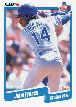 #296 Julio Franco - Texas Rangers - 1990 Fleer USA Baseball