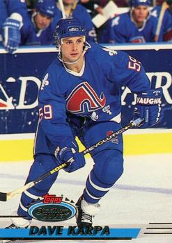 #296 Dave Karpa - Quebec Nordiques - 1993-94 Stadium Club Hockey