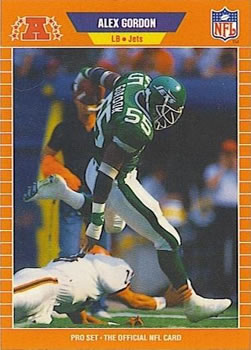 #296 Alex Gordon - New York Jets - 1989 Pro Set Football